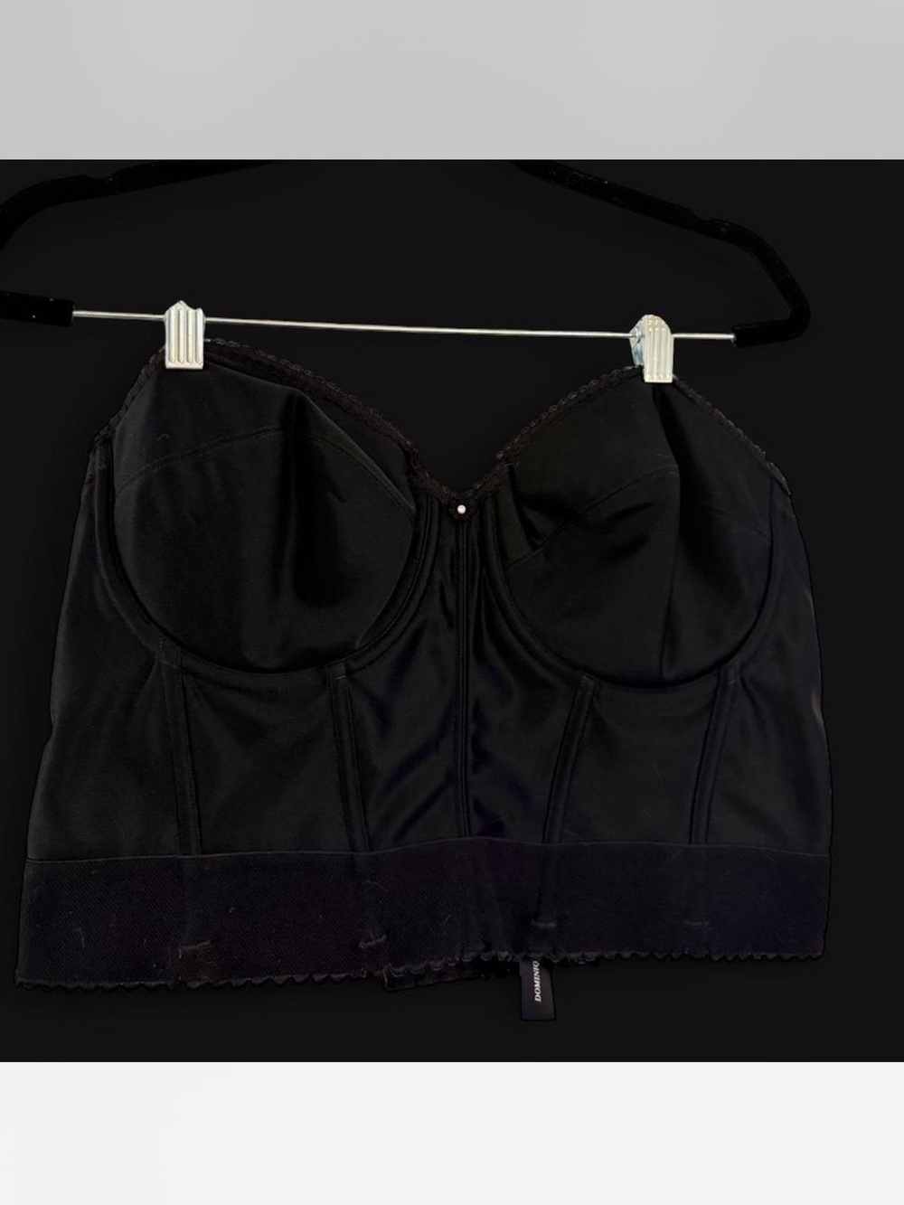 Black Longline Bustier Bra Corset 🖤